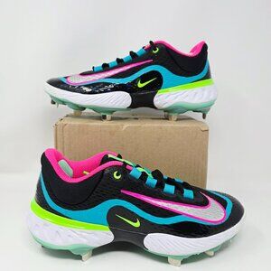 Nike Alpha Huarache Elite 4 Baseball Cleats DJ6521-002 Black Teal Men’s Size 7.5